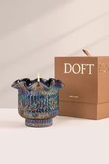 Flower Cut - Votive Candle | Black | Oud