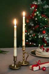 Holiday Bow - Taper Candles | Set of 2