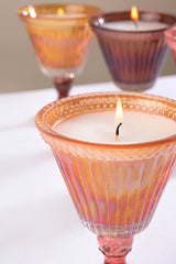 Sundae - Footed Candle | Peach | Sparkling Orchard