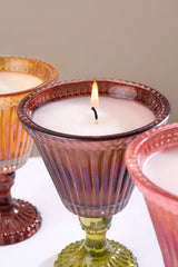 Sundae - Footed Candle | Brown | Gardenia Delight