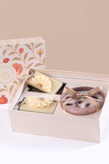 Scented Memories Gift Set- Rose Mini Bowl Candle & Whispering Jasmine Wax Tablet | Gift Set