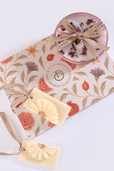 Scented Memories Gift Set- Rose Mini Bowl Candle & Whispering Jasmine Wax Tablet | Gift Set