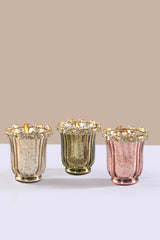 Jewel Bloom - Flower Candle | Rose Gold | Golden Pine