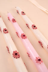 3D Blossom Trio - Taper Candles | Set of 3
