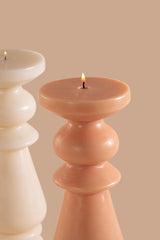 Oatmeal Modern Pillar Candle