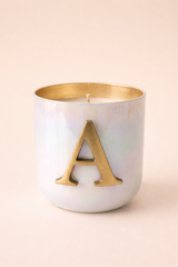 Initial Candle | Flower Blossom