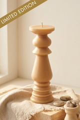 Oatmeal Modern Pillar Candle