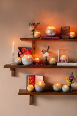 Earthy Glow - Lid Jar Candle | Blue | Eucalyptus Sanctuary