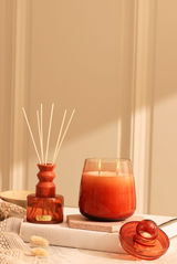 Cosmic Set - Candle (M) & Diffuser (M) & Diffuser | Orange | Summer Nectar