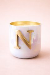 Initial Candle | Flower Blossom