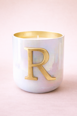 Initial Candle | Flower Blossom