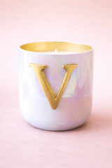 Initial Candle | Flower Blossom