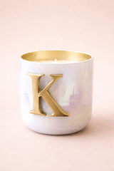 Initial Candle | Flower Blossom