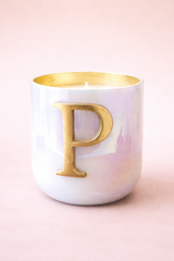 Initial Candle | Flower Blossom