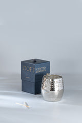Jali Cutting Bowl Candle | Silver | Spiced Luxe