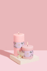 Pillar Candle | Peach | Tuberose & Orchid